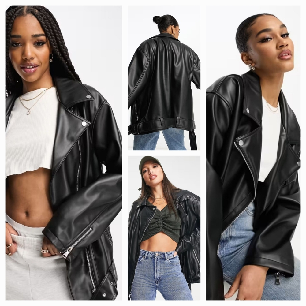 ASOS Oversized Moto Jacket - Picture 11 of 15